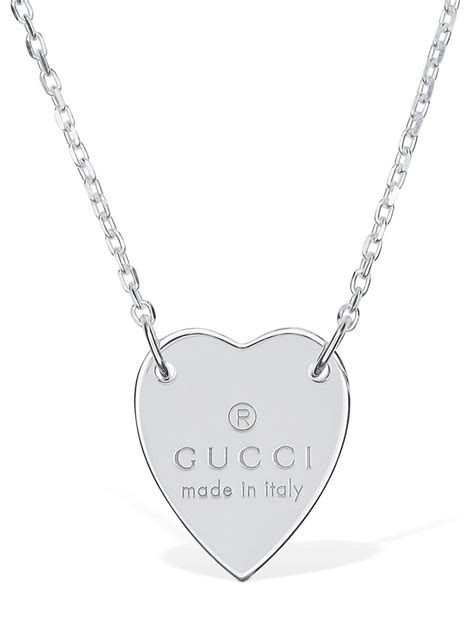 ciondolo gucci cuore|Gucci Collana GG Con Ciondolo a Cuore .